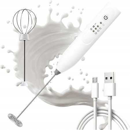 Espumador eléctrico batidor de leche café batidora manual inalámbrica