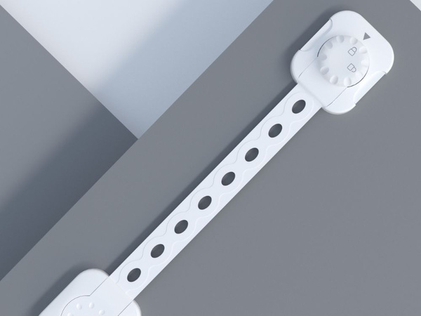 Lock for securing cupboards, drawers, furniture latches and doors against children