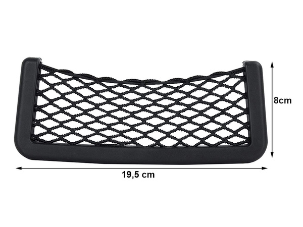 Car organiser mesh pocket for phone