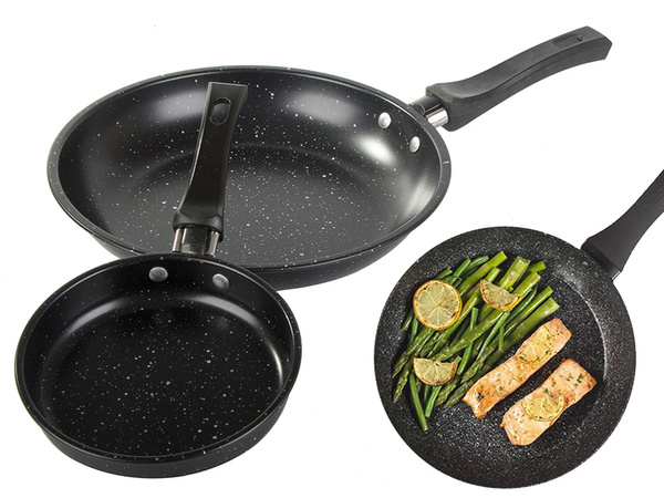 Poêle à frire revêtement antiadhésif set de 2 pcs