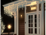 Cortina de luz 300 led blanco frío 10m combinado árbol de navidad luces guirnalda