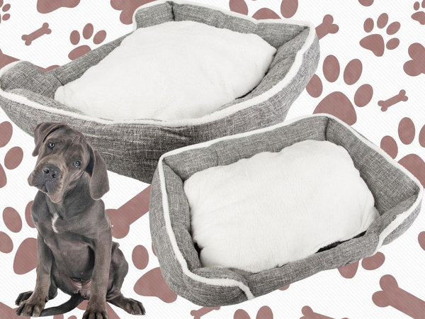 Hundebett weiches bequemes flauschiges bett mit kissen grösse xl