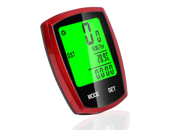 Contador de bicicleta inalámbrico velocímetro lcd