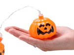 Luces 10 led calabazas colgantes halloween 200cm decoración brillante decoración de calabaza