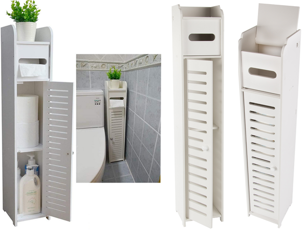 Estante organizador de papel para armario de baño