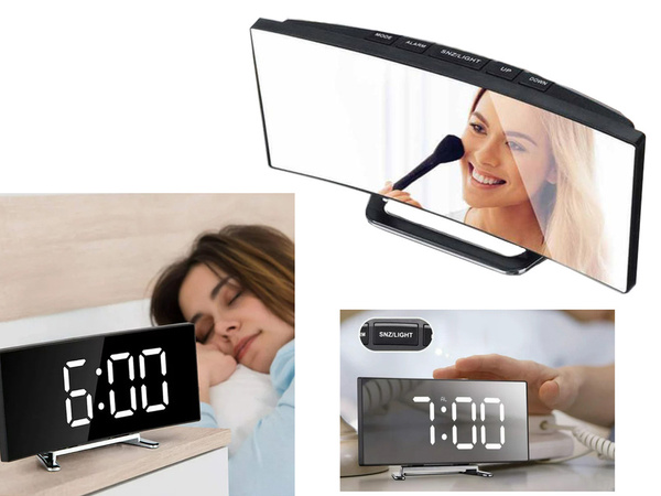 Digitális óra elektronikus riasztó led hőmérő
