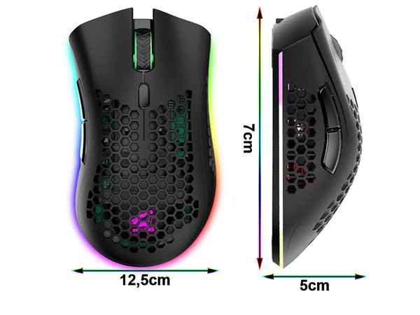 2,4 ghz bezdrôtová laptopová myš optický senzor iluminácia