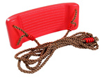 Children's garden swing flower seat with rope to tree