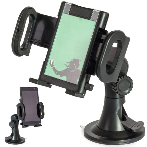 Car holder adjustable for phone gps windshield