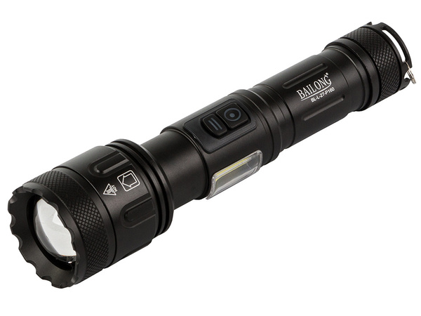 Taktická svítilna bailong cree led xhp160 cob power