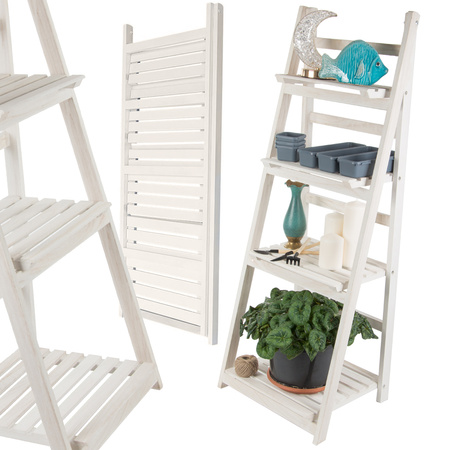 Parterre de fleurs pot de fleurs en bois surélevé bibliothèque à 4 niveaux