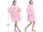 Teplá mikina oversize deka xxl 2v1 tlustý fleece