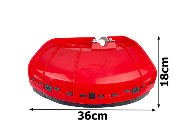 Cutterhead guard for petrol grass trimmers set of blades
