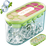 Ice cubes tray with container and lid silicone ice cubes tray mould