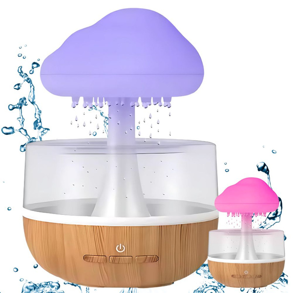 Zvlhčovač vzduchu difúzor led lampa aromaterapia oblak bezdrôtový