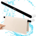 Wall-mounted bathroom towel rail non-invasive adhesive mounting