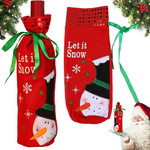 Christmas decoration snowman bottle cover christmas decoration