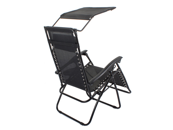 Chaise de plage pliante zero gravity 2in1 chair with canopy
