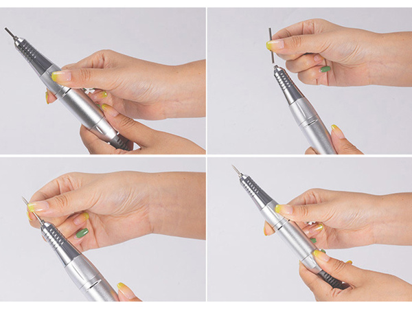 Fresadora para uñas manicura pedicura 80 w profesional potente + 6 fresas