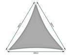3x3x3m waterproof garden sunshade triangle