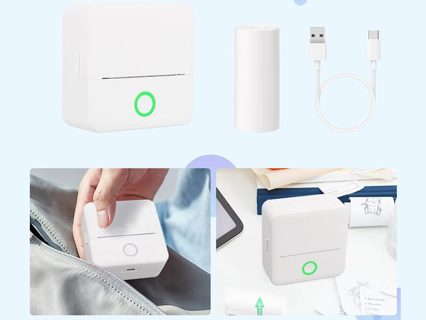 Mini imprimante thermique sans fil portable pour photos et notes