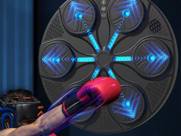 Tarcza bokserska trener boxu mma muzyka usb 8 poziomów+ rękawice bokserskie