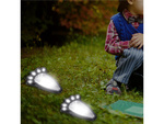 Solárne pawpaw záhradné led zemné svetlá 4 ks.