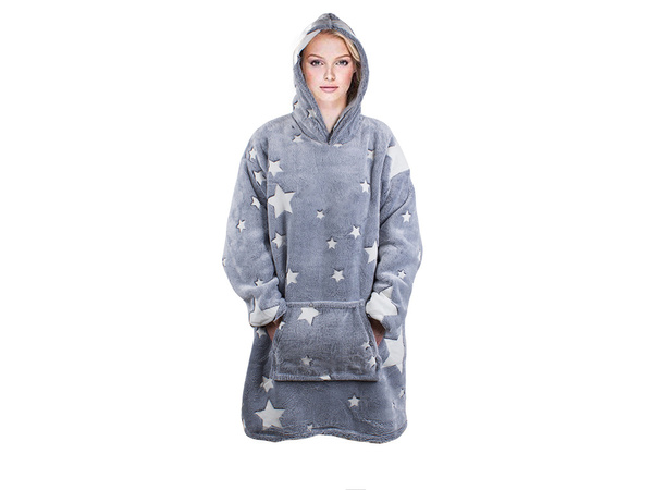 Teplá mikina oversize deka xxl 2v1 hrubý fleece