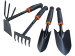 Ensemble d'outils de jardinage pelle râteau griffe houe 6 articles