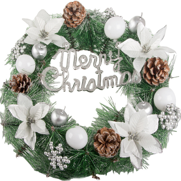 Guirnalda decorativa navideña decoración de pared decoración de puertas adornos navideños