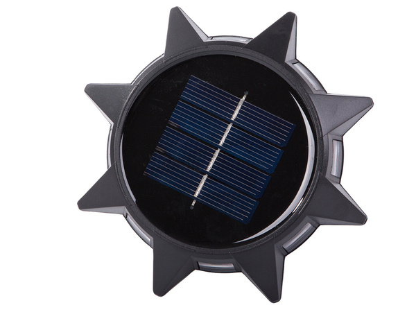 Lampe de jardin panneau solaire lampe de sol avec détecteur de crépuscule conduite en