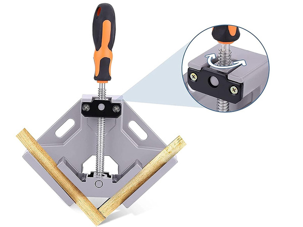 JOINER'S CLAMP ANGLE BRACKET 90 CORNER VISE METAL HANDLE