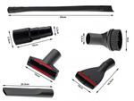 Set of universal nozzle attachments for hoover 6 brush adapter