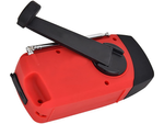 Radio torch rechargeable solar dynamo crank powerbank usb emergency