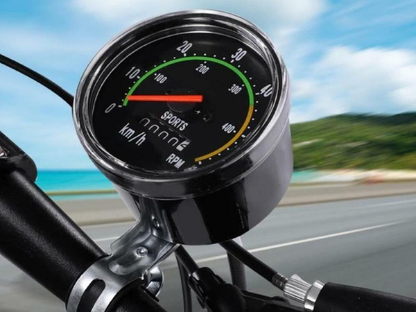 Bicykel klasický retro tachometer