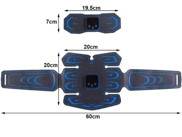 Elektrostimulators 3x ems vēdera muskuļu stimulators
