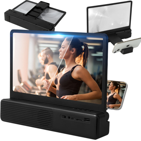 Pantalla de aumento con lupa y amplificador de pantalla para ver el altavoz del teléfono