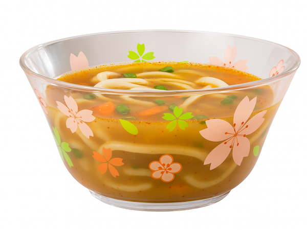 Étkészlet: tálak, bögrék, csészék, salátás tálak, poharak, virágmintás, 6 darabos