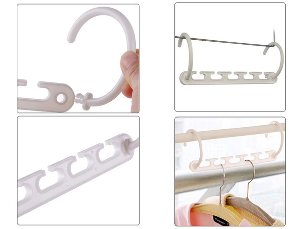 Wardrobe organiser for clothes hangers 8 pcs