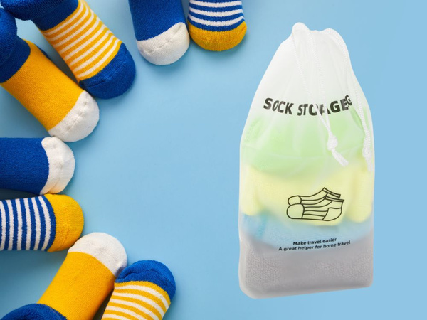 Travel sock bag aeroplane organiser waterproof for travel