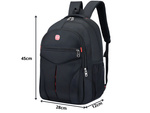 Városi hátizsák iskola ifjúsági sport 15l fekete 3 rekeszes laptophoz
