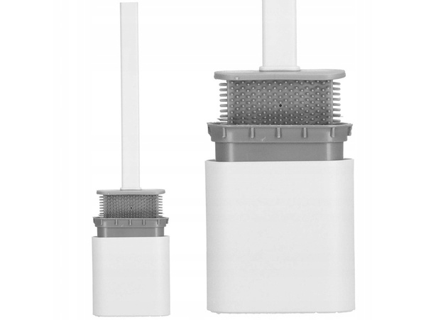 Silicone toilet brush for the bathroom leak-proof full base