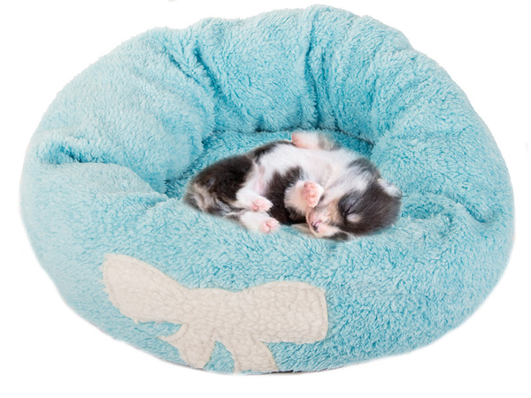 Lit de chien pelucheux lit de chat coussin doux lit de canapé 35cm