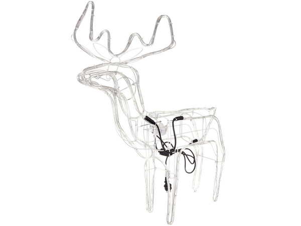 Svetleči severni jelen 216 vodil božično dekoracijo s premikajočo se glavo velikega vrta