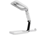 Lupa de escritorio joyero grande 3x 18 led plegable