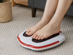 Elektrisches fussmassagegerät mit vibration, heizfunktion und intensitätsregelung