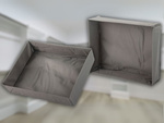 Organizador ropa interior para armario cajon gris universal
