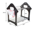 Dishwasher dryer stand mixer double-deck drainer