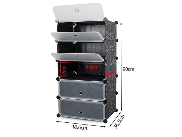 Armoire à chaussures modulable 5 niveaux