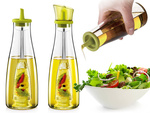 Oil and vinegar bottle glass dispenser with herb dispenser 0.5l